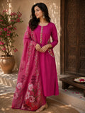 Magenta Kurta Set with Dupatta for Women